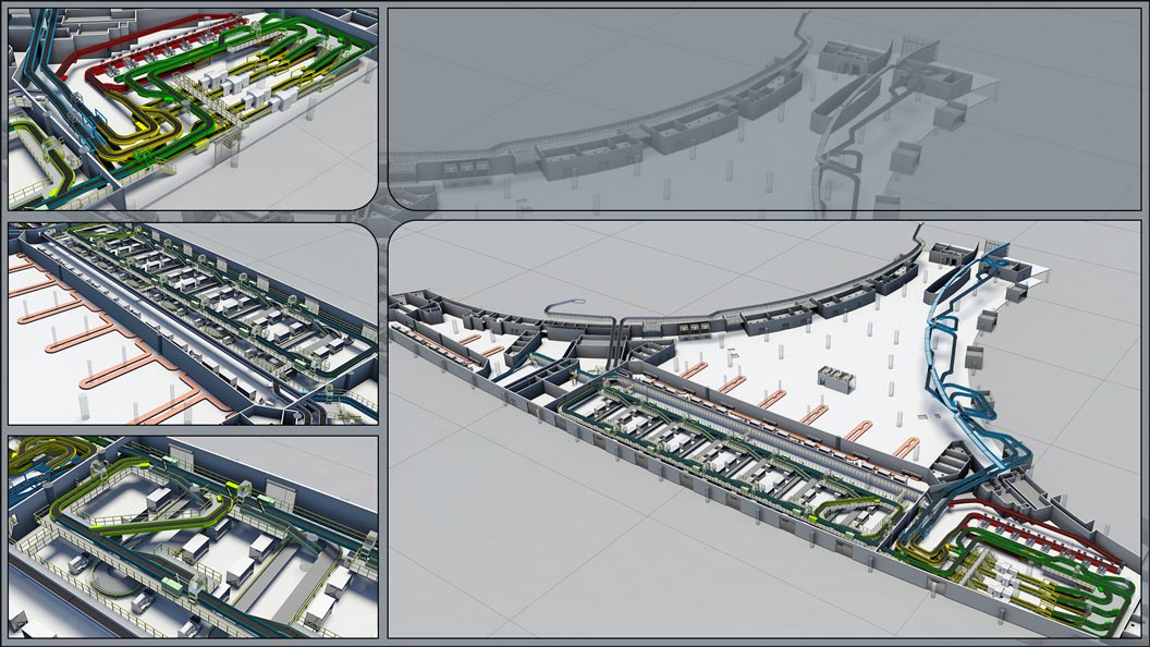 New Inbound and Outbound BHS in New Terminal at Louis Armstrong International Airport (MSY)